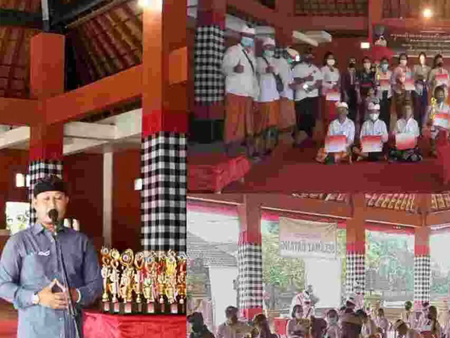 Desa Adat Abianbase Gelar Upacara Piodalan di Pura Desa